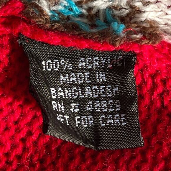 TAXI Happy WHO-lidays Owls Ugly Christmas Sweater Size Small - Picture 4 of 4